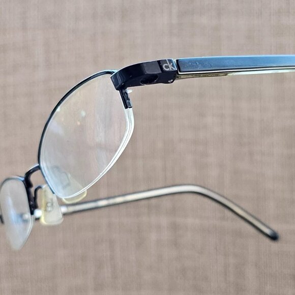 Calvin Klein Women Eyeglasses Frame Half Rim Glasses 5132MBG Black 48[]18 135 - Picture 3 of 13